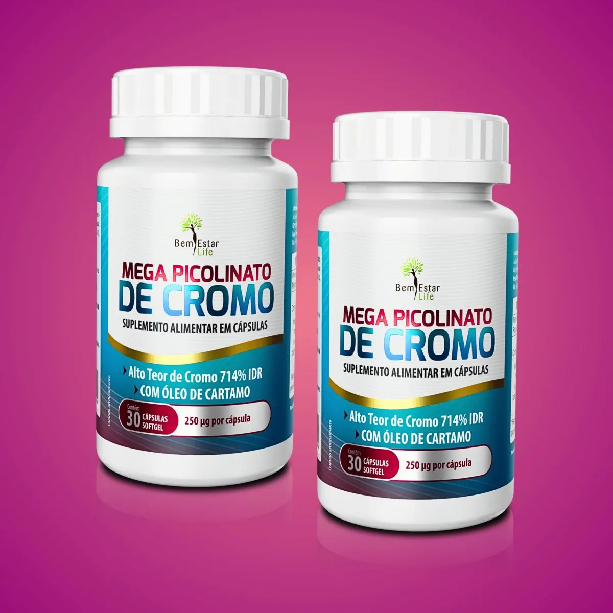 2 X 1 MEGA PICOLINATO DE CROMO - 30 CAPSULAS