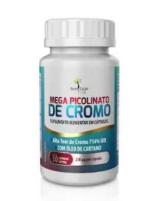 MEGA PICOLINATO DE CROMO - 30 CÁPSULAS