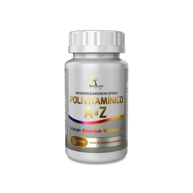 POLIVITAMINICO A - Z, VITAMINAS E MINERAIS, 30 CAPSULAS
