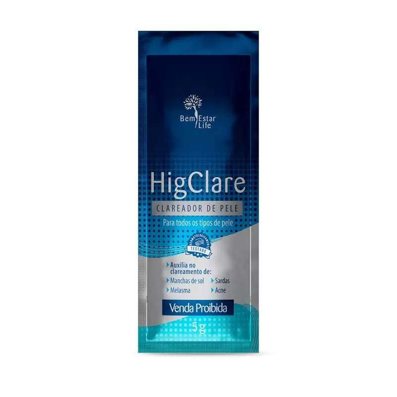 AMOSTRA CLAREADOR DE MANCHAS HIG CLARE 5GR. (MATERIAL DE TRABALHO)