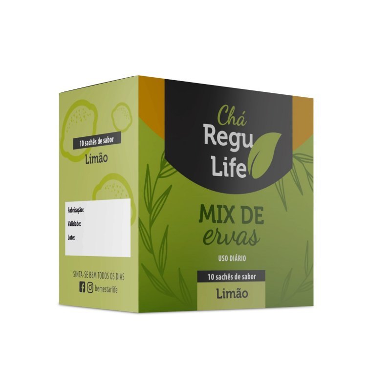 Regu Life  limão 10 sachês (MATERIAL DE TRABALHO)